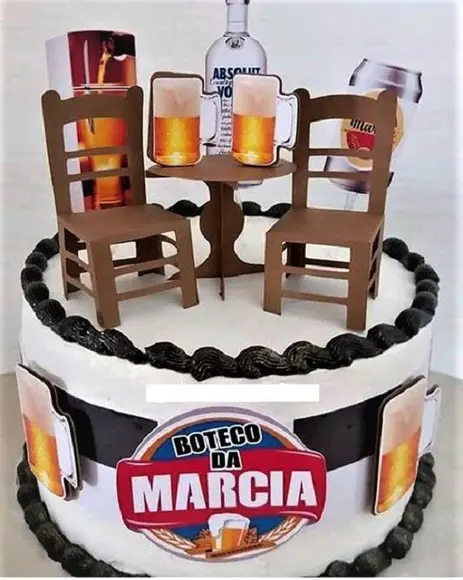 Arquivo silhouette topo de bolo boteco 05