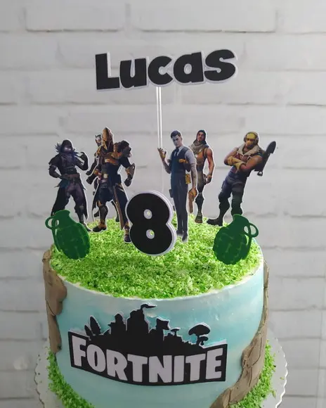 Arquivo Silhouette Topo De Bolo Fortnite Studio