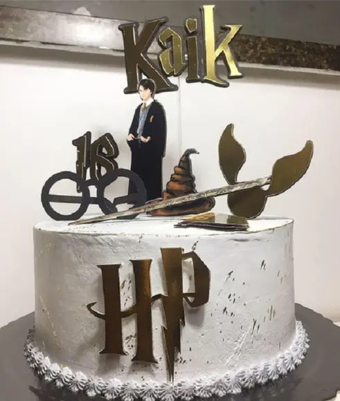 Arquivo Silhouette Topo De Bolo Harry Potter Studio 02