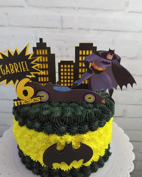 Arquivo Silhouette Topo De Bolo Heroi Batman 01 Studio