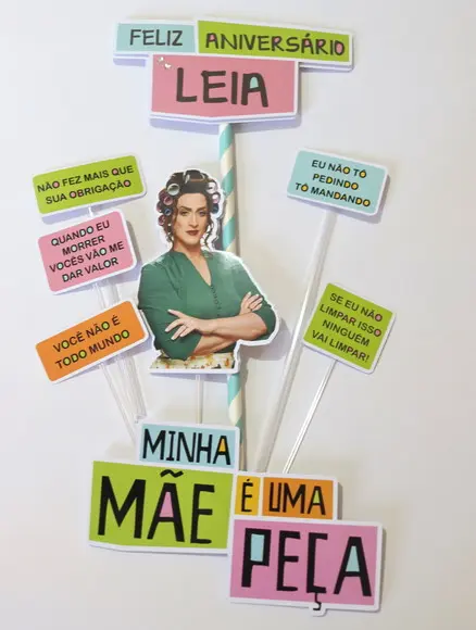 Arquivo Silhouette Topo De Bolo Minha Mae E Uma Peça