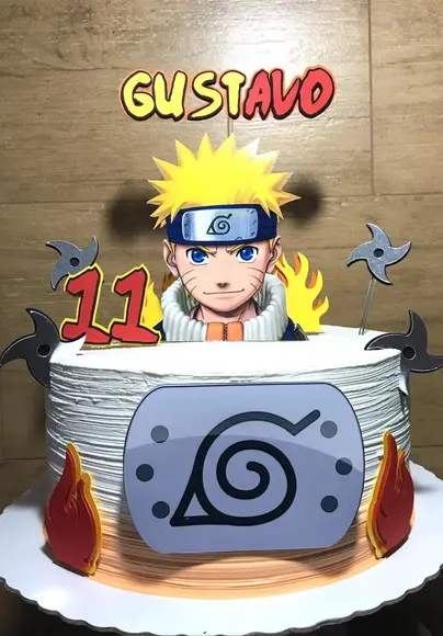 Arquivo Silhouette Topo De Bolo Naruto 02 Studio