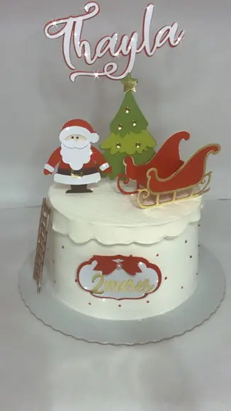 Arquivo Silhouette Topo De Bolo Natal Trenó Studio