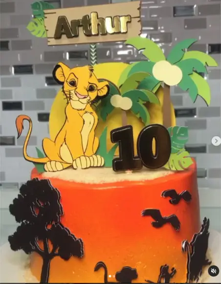 Arquivo Silhouette Topo De Bolo Simba Rei Leão Studio