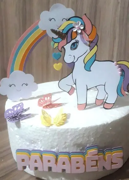 Arquivo Silhouette Topo De Bolo Unicornio 10