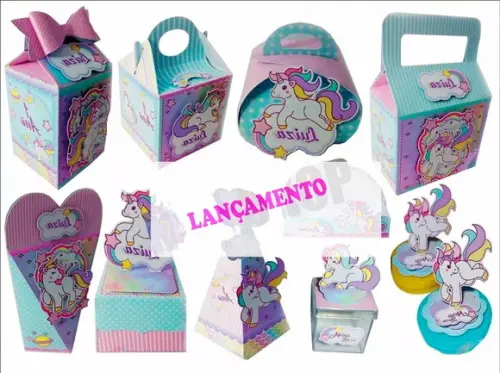 Arquivos De Corte Silhouette Kit Festa Pronta Unicórnio 03