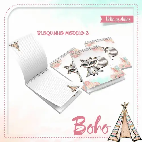 Arquivos Etiqueta Escolares Boho STUDIO/PDF