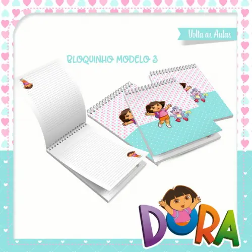 Arquivos Etiqueta Escolares Dora Aventureira STUDIO/PDF