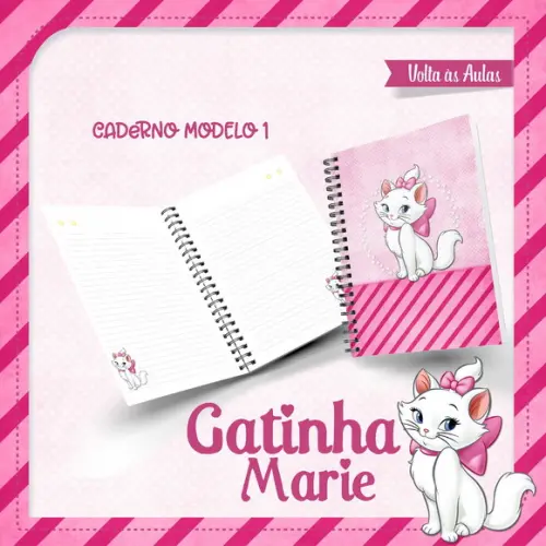 Arquivos Etiqueta Escolares gatinha Marie 03 STUDIO/PDF