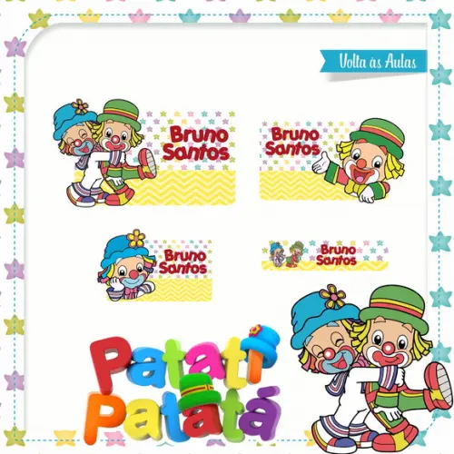 Arquivos Etiqueta Escolares Patati Patata STUDIO/PDF