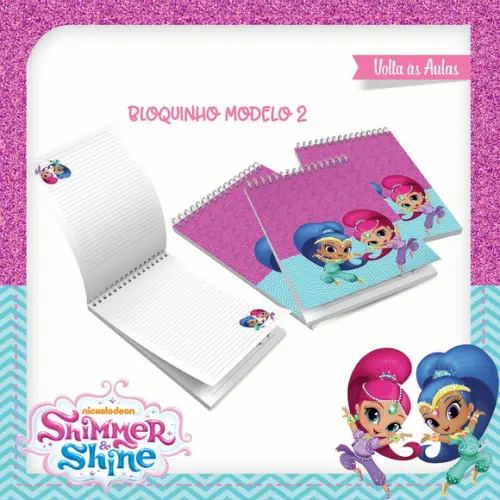 Arquivos Etiqueta Escolares Shimmer e Shine STUDIO/PDF