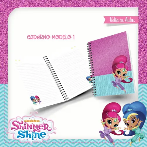 Arquivos Etiqueta Escolares Shimmer e Shine STUDIO/PDF