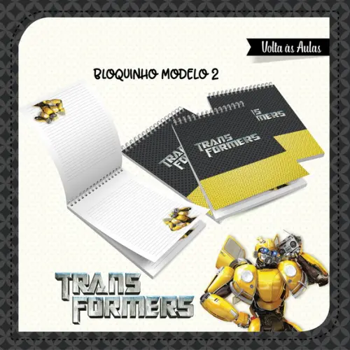 Arquivos Etiqueta Escolares Transformers 02 STUDIO/PDF