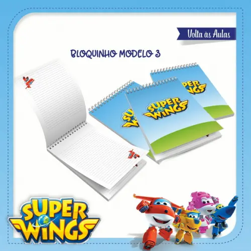 Arquivos Etiqueta Escolares Super Wings STUDIO/PDF