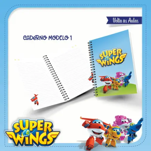 Arquivos Etiqueta Escolares Super Wings STUDIO/PDF