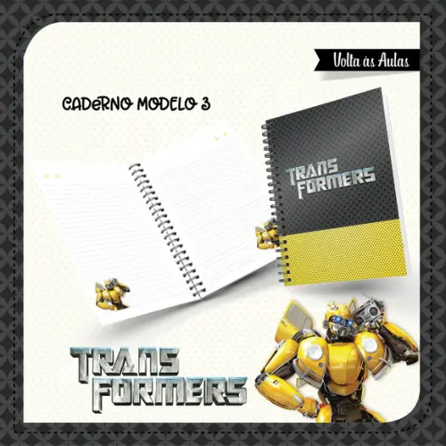 Arquivos Etiqueta Escolares Transformers 02 STUDIO/PDF