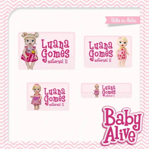 Arquivos Etiquetas Escolares Baby Alive 2021 STUDIO/PDF