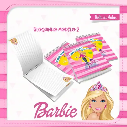 Arquivos Etiquetas Escolares Barbie Rosa 2021 STUDIO/PDF
