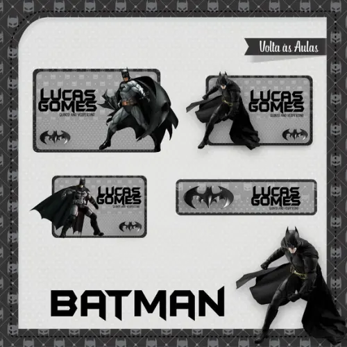 Arquivos Etiquetas Escolares Batman 2021 STUDIO/PDF