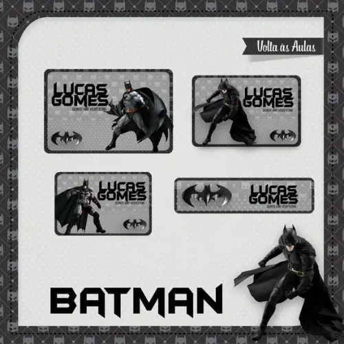 Arquivos Etiquetas Escolares Batman 2021 STUDIO/PDF