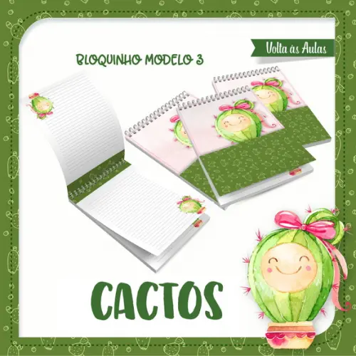 Arquivos Etiquetas Escolares Cactos 2021 STUDIO/PDF