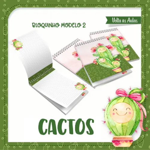 Arquivos Etiquetas Escolares Cactos 2021 STUDIO/PDF