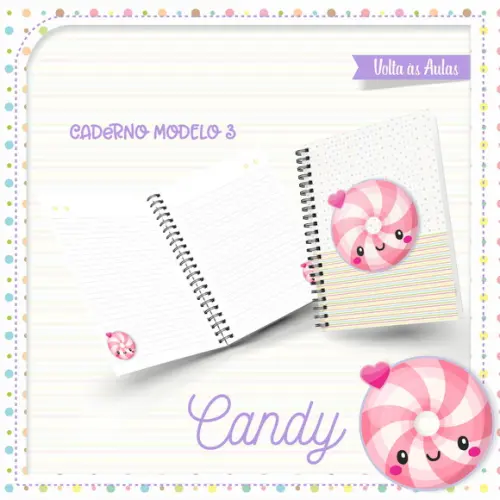 Arquivos Etiquetas Escolares Candy 2021 STUDIO/PDF