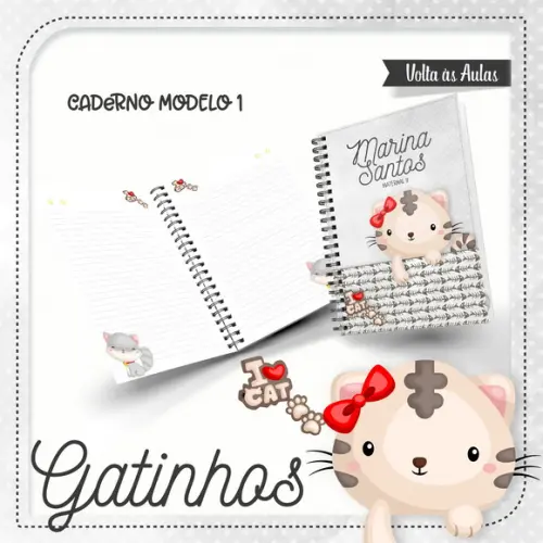 Arquivos Etiquetas Escolares Gatinho 2021 STUDIO/PDF
