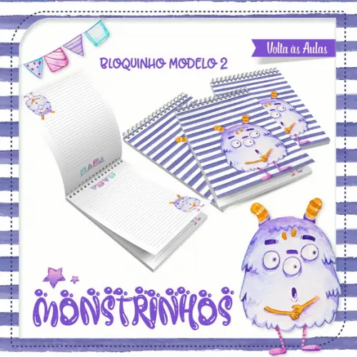 Arquivos Etiquetas Escolares Monstrinhos 2021 PDF