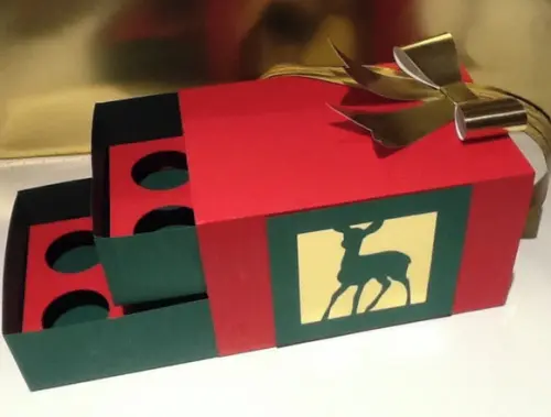 Arquivos Silhouette caixa natal 12 docinhos 3d