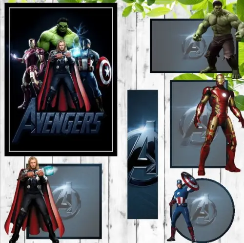 Arquivos Silhouette Etiquetas Escolares Vingadores 2020