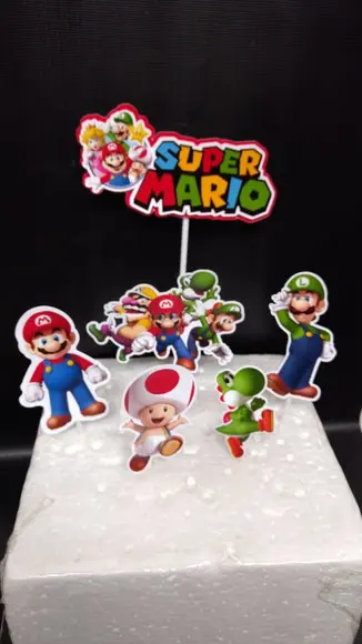 Arquivos Silhouette topo de bolo 95 Super Mario