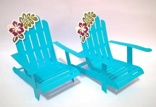 Cadeira De Praia 3d Piscina - Arquivo Silhouette