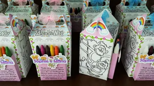 Caixinha Colorir Com Porta Giz