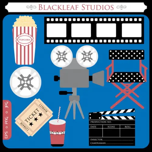 Coleção Kit Scrapbook Digital Cinema