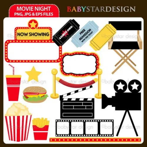 Coleção Kit Scrapbook Digital Cinema