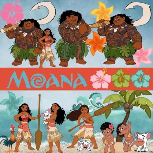 Kit Digital Moana Scrapbook
