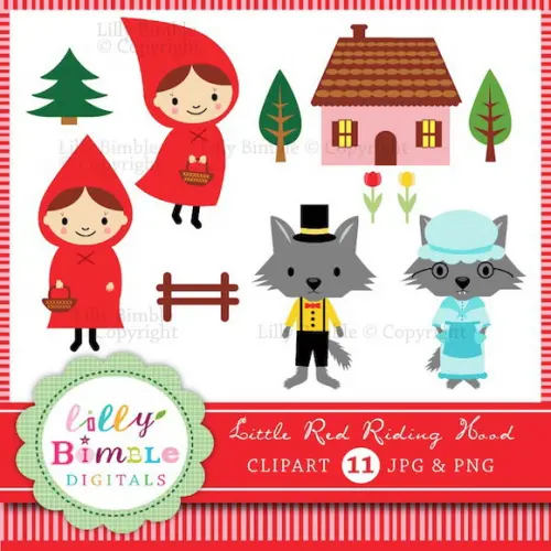 Kit Digital Scrapbook Chapeuzinho Vermelho