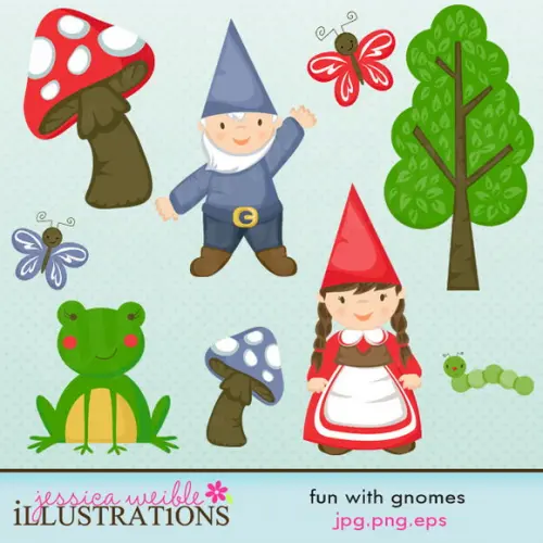 Kit Papel Digital Scrapbook Duendes