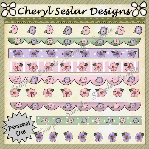 Kit Scrapbook Coleção Floral E Abastrato