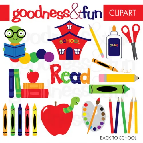 Kit Scrapbook Digital - Na Escola