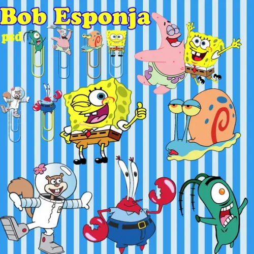 Kit Scrapbook Digital Bob Esponja
