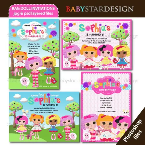 Kit Scrapbook Digital Bonecas Lalaloopsy