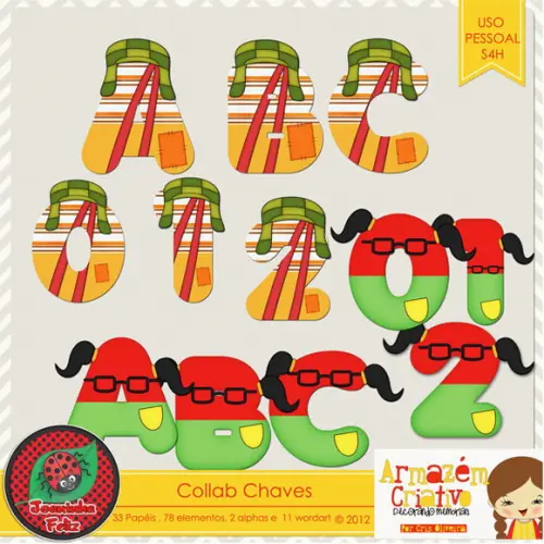 Kit Scrapbook Digital Chaves