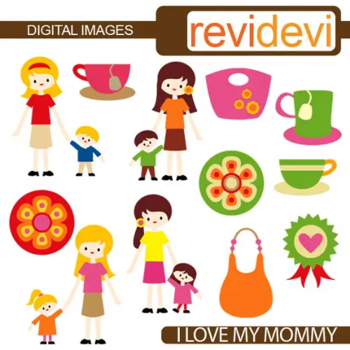 Kit Scrapbook Digital Minha Familia Imagens Clipart