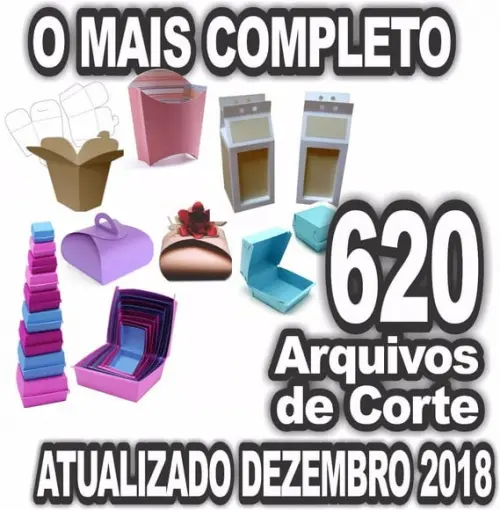 O Maior Kit 620caixas Arquivos De Corte Para Silhouette