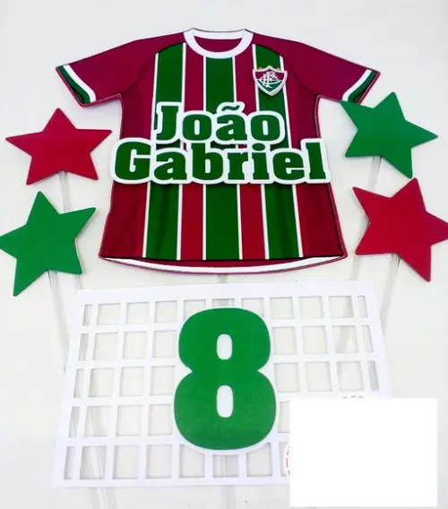 Topo de Bolo Fluminense (Arquivo de Corte Silhouette)