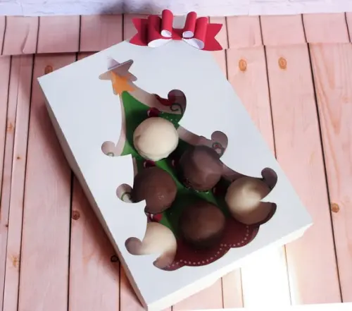 Arquivo de corte caixa brigadeiro natal Studio/PDF