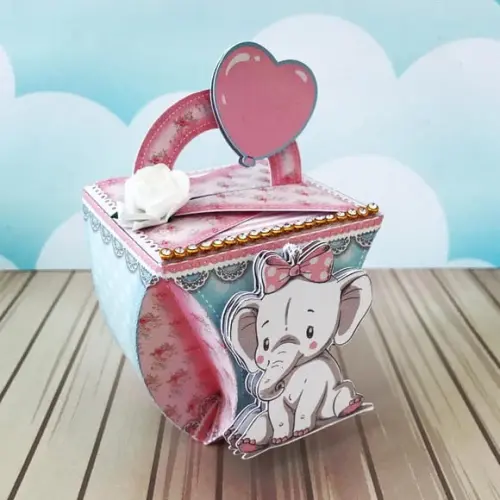 Arquivo de corte elefantinha rosa 12