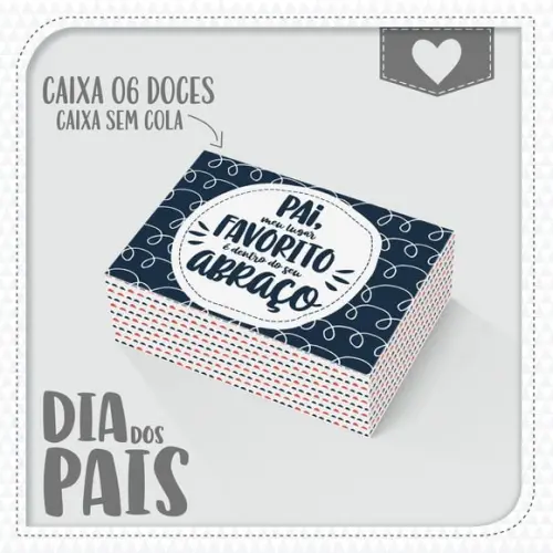 Arquivo de Corte Silhouette Caixa Feliz dia dos pais 02